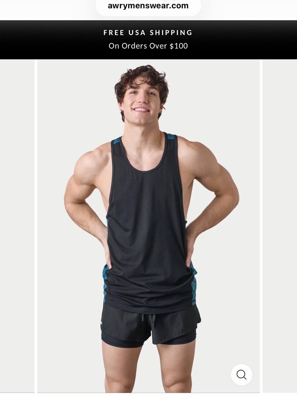 Awry Razor Tank Top Medium - Picture 3 of 4
